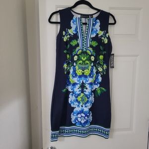 NWT Blue Floral Print Dress